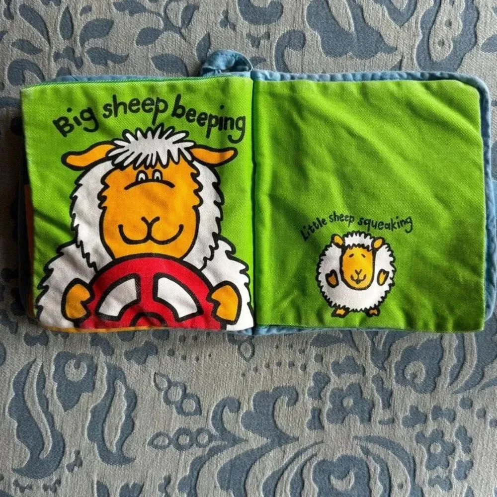 Retired Jellykitten My Sheep Book Soft Cloth Activity Book Jellycat Sensory